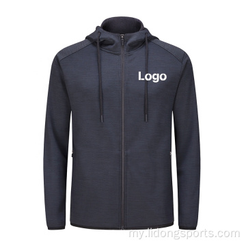 အမျိုးသားများအတွက် Mens Cotton Zipper Hoodie